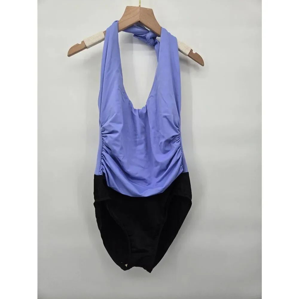 Vintage Miraclesuit Swimsuit Size 10 Halter Underwire Slimming
